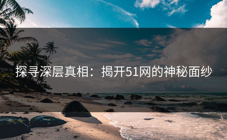 探寻深层真相：揭开51网的神秘面纱